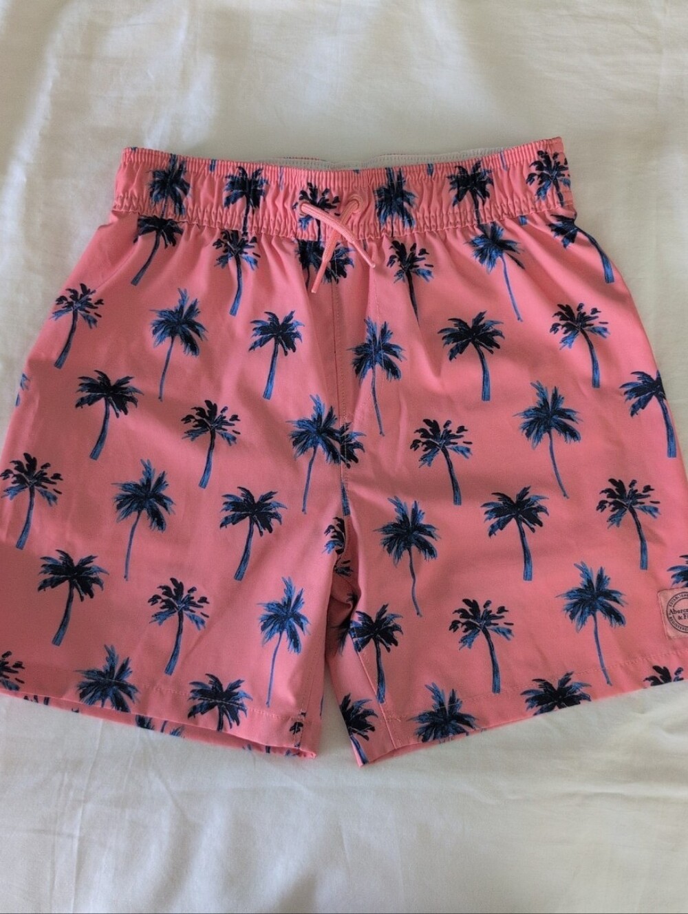 Abercrombie Kids Boys Swimsuit -- Peach Palm Tree Print, Size 9/10